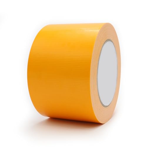 Heavy Duty Duct Tape 3 Inch X 33 Yards, 8.5 Mil Thickness, Multi Purpose Yellow Duct Tape, No Residue, Waterproof and Tear by Hand - for Repairs, Industrial, Professional Use - color: Yellow, size: 3 Inch X 33 Yards