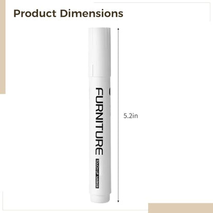 Wood Repair Touch-Up Pen Set, Includes Black, White, Gray Markers, with Angled Tip for Precise Furniture Touch-Up