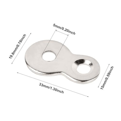 20Pcs Figure 8 Fastener,Iron Table Top Connector Desk Top Fasteners Clip,Heavy Duty Table Top Fasteners Hardware Desk Top Fastener,Easy to Install,for Wood Chair Table Top Repair