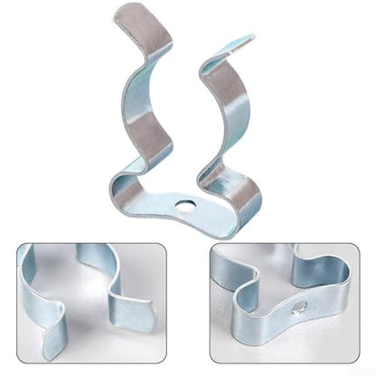 10 Pack Heavy Duty Manganese Steel Spring Terry Clips Wall Mount Tool Holders for Garage, Shed, and Workshop Organization, Fits 0.24 to 2 Inch Handles(16mm) - size: 16mm