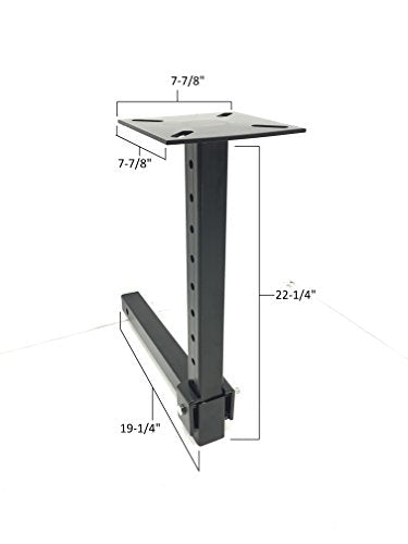 MaxxHaul Hitch Mount Vise Plate Holder Heavy‑Duty 2 Inch Receiver Workbench Mount Portable Vise and Tool Platform for Trucks SUVs and RVs Alloy Steel Construction (80356)