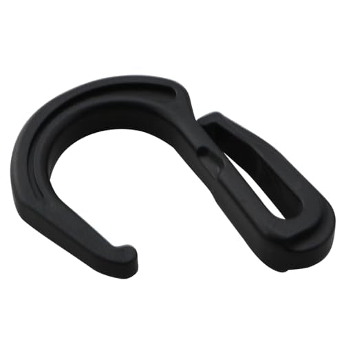 LQ Industrial 20PCS Black Plastic Elastic Hook Multi Directional Tent Hook Suitable for Luggage Compartments Vehicle Roofs Bicycles Garages