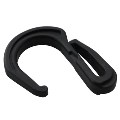 LQ Industrial 20PCS Black Plastic Elastic Hook Multi Directional Tent Hook Suitable for Luggage Compartments Vehicle Roofs Bicycles Garages