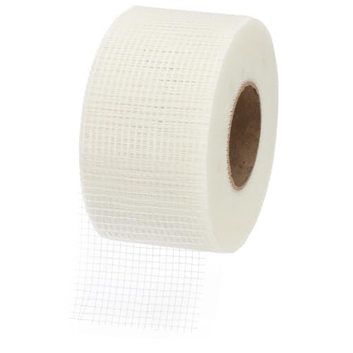 PATIKIL Drywall Repair Mesh Tape, 4 inch x 328 ft Fiberglass Repair Patch Self-Adhesive Dry Wall Joint Tape 6 Mesh Wall Hole Crack and Seam Patch, White - size: 4 inch x 328 Feet