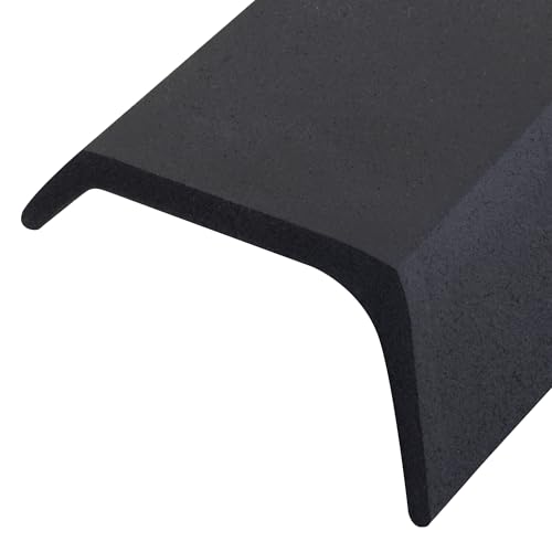 M-D Building Products 03749 16 ft. Black Rubber Garage Door Bottom Seal - size: 16 Ft.