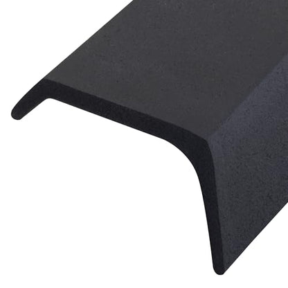 M-D Building Products 03749 16 ft. Black Rubber Garage Door Bottom Seal - size: 16 Ft.