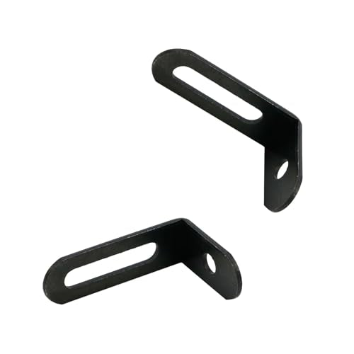 KUMGROT 20 Pcs Heavy Duty Iron Shelf Brackets Black Coated Corner L Bracket for Desk Drawer Cabinet, 1.5" x 0.94" x 0.47" - size: 38mm-20 Pcs, style: L-shaped Brackets