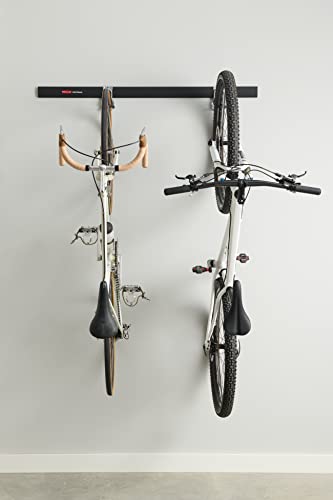 Rubbermaid FastTrack Garage Storage Bike Storage Kit, 3 Piece, All in One Rail Hook Kit Organizer, Heavy Duty Organization for Home/Garage/Wall/Shed - size: 1 Rail, 2 Hooks