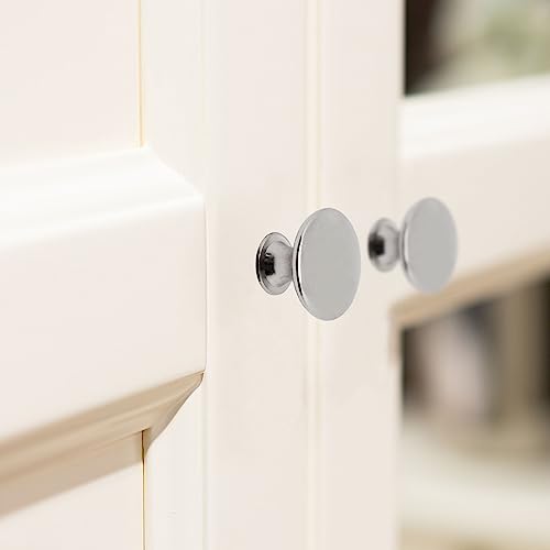 8 Pcs Brushed Nickel Cabinet Knobs, Silver Dresser Knob Kitchen Drawer Knobs, Single Hole Cupboard Door Knob Dresser Drawer Pulls Handles - color: Brushed Nickel, size: 8 Pack