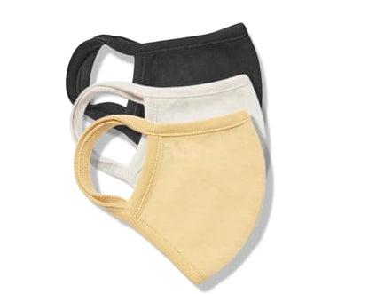 Cotton Face Masks - Made of Premium Organic Cotton, Reusable Washable Soft Cloth Face Masks 3/6 Pk - color: 3 Pack Summer Tones