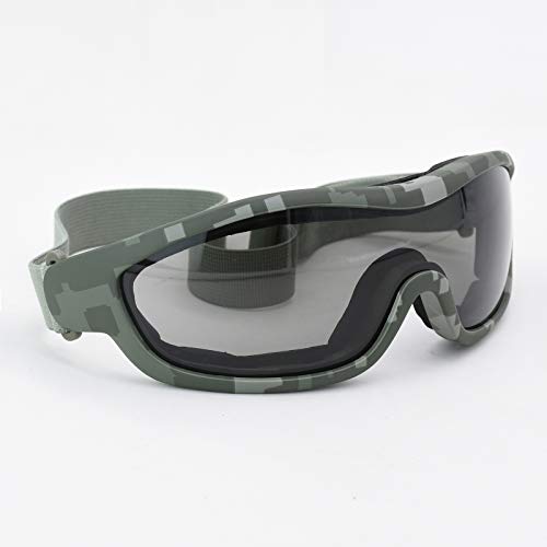 Viriber Motorcycle Goggles - UV Protective Outdoor Glasses, Dust-proof Combat Goggles, Military Sunglasses - Camouflage - color: Camouflage Glasses