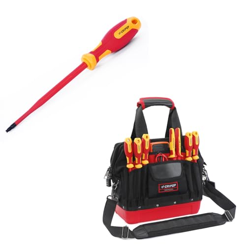 Insulated Square Screwdrivers and Wide Mouth Tool Bag