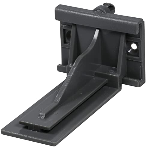 2 Pack DTC Rear Mounting Brackets Heavy Duty Drawer Slide Socket Plastic Grey Color for DTC Undermount Drawer Glides with Lengths 12"(305mm), 15" (381mm), 18" (457mm), and 21" (533.5mm) - OGA03