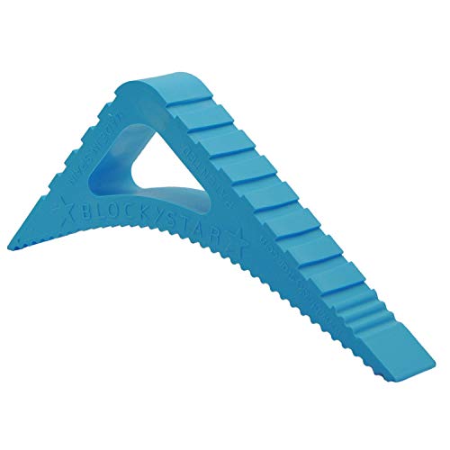Rubber Door Stopper & Window Wedge, Award Winning Decorative Doorstop, Multi-Surface Door Stoppers for Home, Office, Schools, Made in Spain, Sky Blue - color: Sky Blue