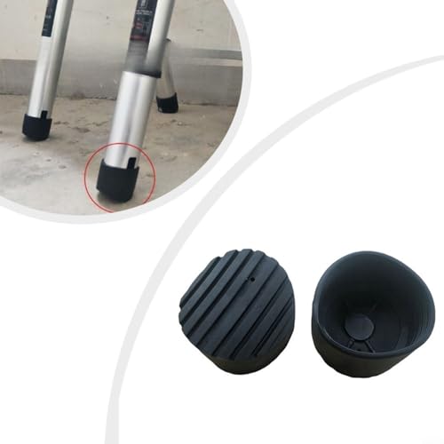 Ladder Non-Slip Rubber Feet Mats 76Mm Round Pad Covers For Telescopic And Step Ladders, Accessories For Floor Protection 2-Pack