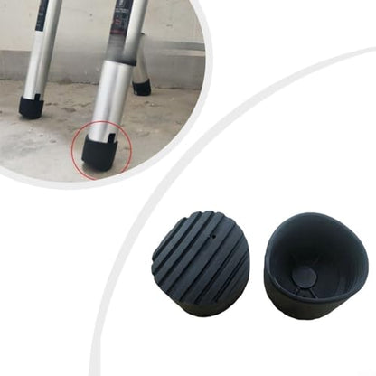 Ladder Non-Slip Rubber Feet Mats 76Mm Round Pad Covers For Telescopic And Step Ladders, Accessories For Floor Protection 2-Pack