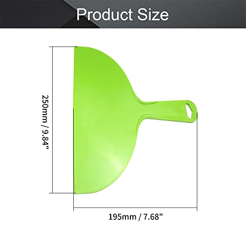 Utoolmart Putty Scraper 10" Plastic Flexible Putty Knives Spreader for Taping Drywall Wall Painting Green 3Pcs - size: 10 inch