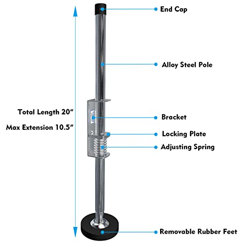 Ladder Leveler Pair,Ladder Accessories Tools Working on Stairs, Adjustable Ladder Leveler for Stable Platform and Ground Level for All Surfaces-Standard Version （20"）