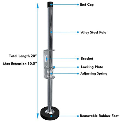 Ladder Leveler Pair,Ladder Accessories Tools Working on Stairs, Adjustable Ladder Leveler for Stable Platform and Ground Level for All Surfaces-Standard Version （20"）