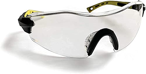 Anti-Fog Safety Glasses (Clear Lens) SPG801CL-AF, ANSI Z87.1, Scratch Resistant, Wrap Around Lens, Adjustable Temple & Hinges, UV Protection, Case & Strap Included