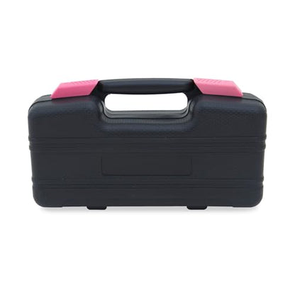 39-Piece Household Tools Kit - Portable and Essential Repair Set Ideal for Women, College Students, Home Use & More (39p-Pink) - color: Pink