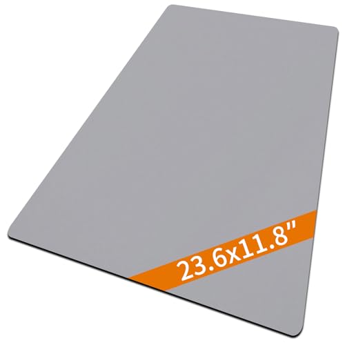 Large Gun Gleaning Mat for Pistol Rifle Shotgun, Oil-Resistant Gun Cleaning Pad, Non-Slip Waterproof Leather Workbench Mat Desk Pad for Gun Maintenance - color: Gray, style: 23.6"x11.8"