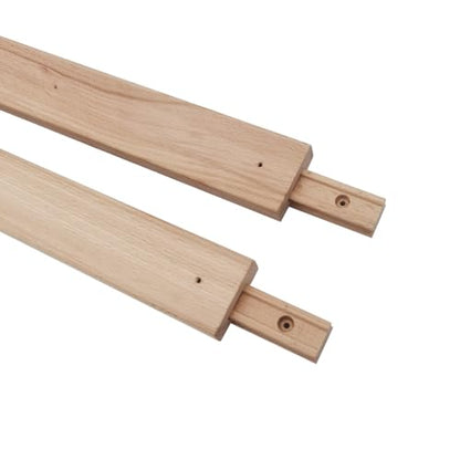 Wooden Drawer Slides 13-3/4 Inches Classic Wood Center Guide Track (13-3/4'' Pack of 2) - size: 13-3/4'' Pack of 2