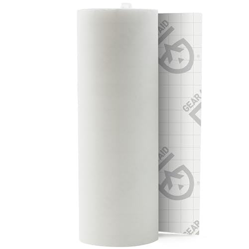 GEAR AID Tenacious Tape 3” x 20” Clear Vinyl Gear Repair Tape, Fix Holes and Rips in Jackets, Rain Gear, Tents, Sleeping Bags and Outdoor Equipment, Clear, 1 Roll - color: Clear, style: 3" × 20" (1 Roll)