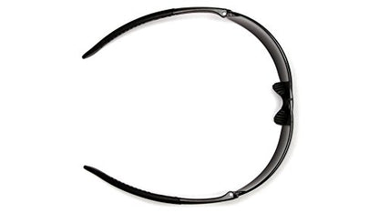 Pyramex Provoq Safety Eyewear Blue Mirror Lens Black Temples - color: Clear Anti-fog Lens/ Black Frame