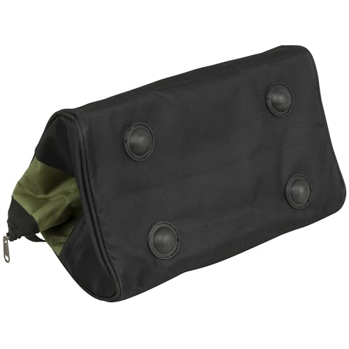 Blackout XP Tool Bag, Multi-pocket Tool Organizer with Adjustable Shoulder Strap, Green and Black