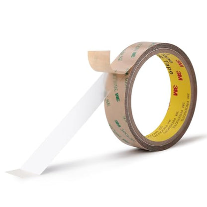 Double Sided Tape 9495LE 1" x 18Ft Made of 3M Pack of 1 Heavy Duty Clear Adhesive Tape for Electronics Bonding Attachment Laptop Phone Repairs Arts Crafts Leather Work Card Making - size: 1" x 18Ft