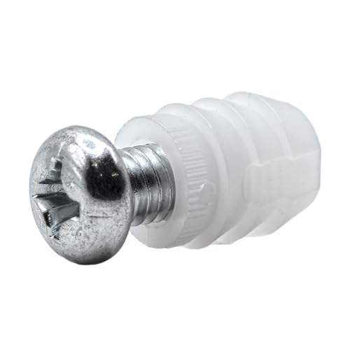 ReplacementScrews Plastic Sleeve and Screw Compatible with IKEA Part 102267 & 105163 (Pack of 8)