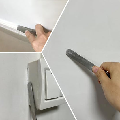 Caulking Spatula Tool Kit, 7 Pcs Stainless Steel Multi Purpose Caulking Tools, Scraper Head Widths 3/8“ to 1-1/2”, Suitable for Kitchens, Bathrooms, Windows