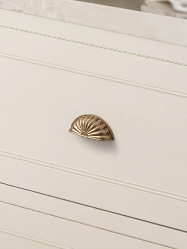Champagne Bronze Cabinet Cup Pulls 2.5" Hole Center 10 Pack Brass Drawer Pulls Kitchen Hardware Cabinet Handles Dresser Handles - color: Champagne Bronze, size: 2.5"(64mm) Hole Center