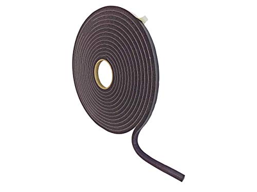 WOD SSFLDFT Closed Cell Sponge Rubber Foam Tape, 3/8 inch Thick, 3/8 inch x 30 ft. Made in USA Weatherstrip Seal, Windows and Doors Adhesive, Sound Proof Insulation, Black - size: 3/8"w,3/8"t,30'l