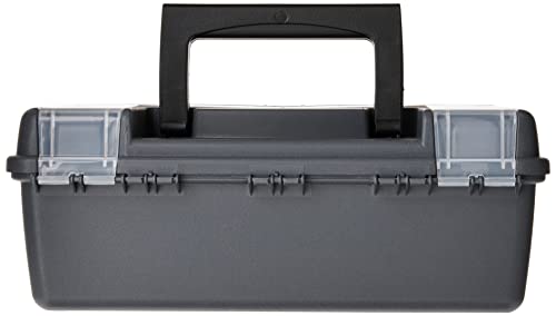 Plano Molding 114-002 13-Inch Compact Tool Box, Graphite Gray with Black Handle and Latches (Pack of 6) - size: One Size (Pack of 6)