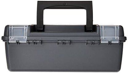 Plano Molding 114-002 13-Inch Compact Tool Box, Graphite Gray with Black Handle and Latches (Pack of 6) - size: One Size (Pack of 6)