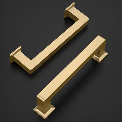 Amerdeco 10 Pack Champagne Bronze Cabinet Pulls 3-3/4 Inch(96MM) Hole Centers Kitchen Cabinet Handles Cabinet Hardware Kitchen Handles for Cabinets Cupboard Handles Drawer Pulls ZH0019 - color: Champagne Bronze, size: 3.75"/96mm Hole Center