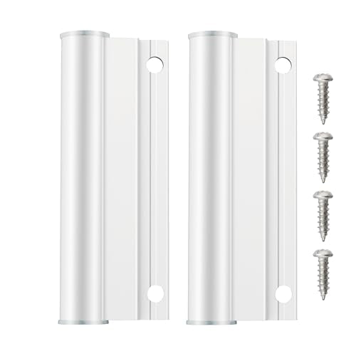 Screen Door Upper Hinge Leaf for Andersen Screen Doors Aluminum White Screen Door Hinge (2 Pack) - size: Screen Door Upper Hinge Leaf
