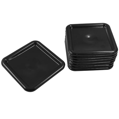 8Pcs Felt Furniture Sliders Reusable Carpet Base Furniture Cups,Moving Pads Sliders to Protect Hardwood (Square,2.5 x 2.5 inch, Black/Gray) - size: Square,2.5 x 2.5 inch,