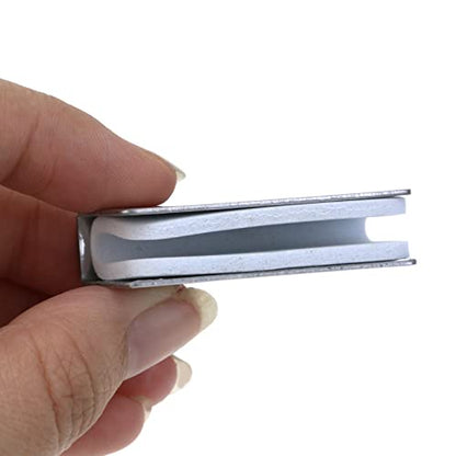 4 Pack Glass Clip Silver Strikes Plate Magnetic Rectangular Touch Clamps Glass Cabinet Latch Replacement Parts for Cabinet, Glass Door, Wardrobe - color: Silver
