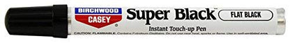 Birchwood Casey Long-Lasting Fast-Drying Super Black Touch-Up Pen for Deep Scratches and Worn Areas, FLAT BLACK, 0.33 OUNCE - color: Flat Black