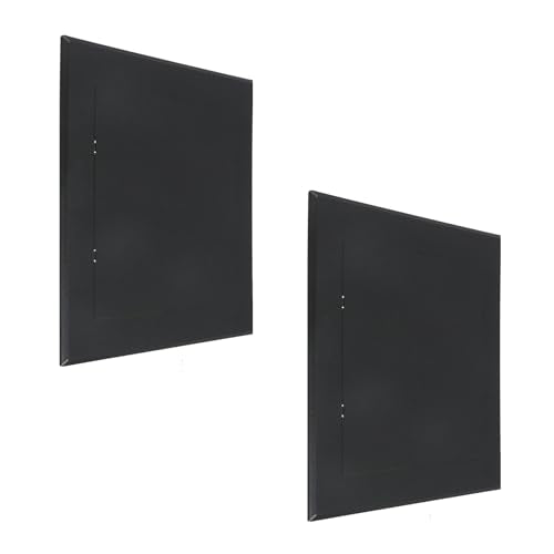 2Pcs Plumbing Access Panel for Drywall, 9×9 inch ABS Plastic Cover Plates, Ceiling Access Hidden Panel for Valves & Utility Maintenance (Black) - color: Black, size: 8.6×8.6 inch