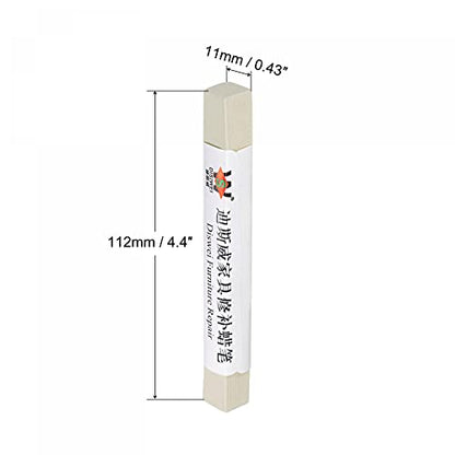 uxcell Furniture Repair Wax Filler Stick, Wood Scratch Filler Crayons Touch Up Repair Pens for Scratches Holes Floor Laminate Carpenters Tables Desks, Linen White - color: Linen White