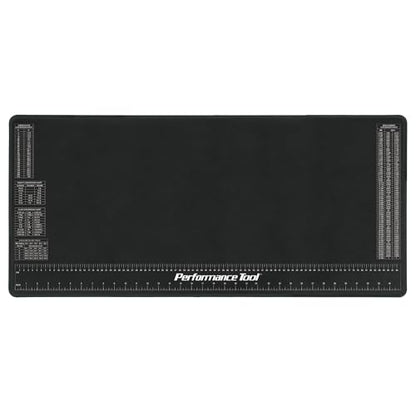 Performance Tool W88977 Neoprene Mat with Ruler and Reference Charts, Chemical Resistant, 16-Inch x 35.75-Inch, Protects Work Surface from Solvents and Oils - size: Neoprene Work Mat, 16” x 35.75”