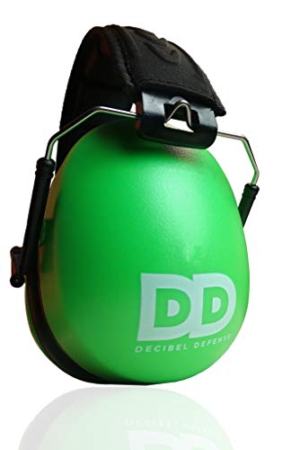 DECIBEL DEFENSE Professional Safety Ear Muffs 37dB NRR - The HIGHEST Rated & MOST COMFORTABLE Ear Protection for Shooting & Industrial Use - THE BEST HEARING PROTECTION...GUARANTEED (SAFETY GREEN) - color: Safety Green, size: Regular
