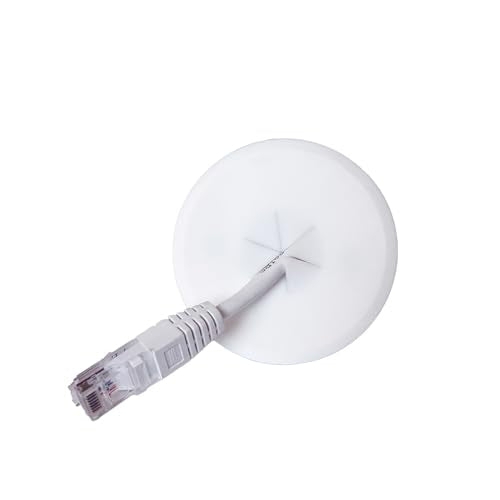 Construct Pro Speedy’Z Screw-in Cable Pass Through Port – White, 1.125" Inner Diameter, 2.5" Outer Diameter (2 Pack) - style: 2 Pack