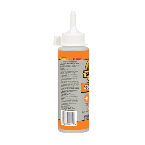 Gorilla Clear Glue, 5.75 Ounce Bottle (Pack of 2) - Crystal Clear, All Purpose, and Water Resistant - size: 2 - Pack, style: 5.75 Ounce