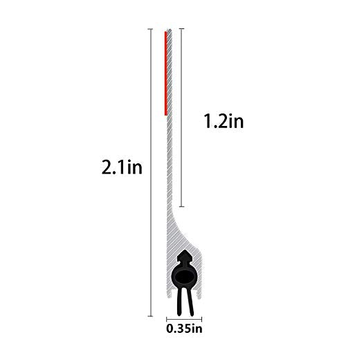 42 inch Door Draft Stopper Bottom Mice Seal Strip Metal Noise Blocker, Aluminium Mouse Sweep 2" Height, Silver