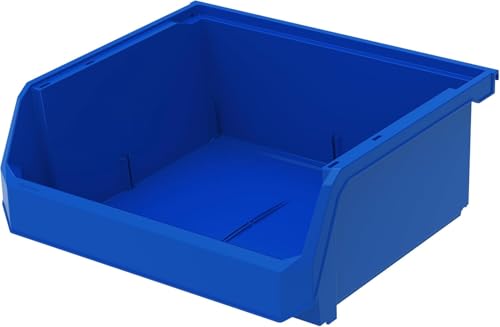 ReadySpace Plastic Containers for Organizing and Storage Bins for Closet, Kitchen, Office, Garage or Pantry Organization, Stackable Bins, Extra Large (14.8" x 16.5" x 7"), 4-Pack, Blue - color: Blue, size: Extra Large, 4-Pack